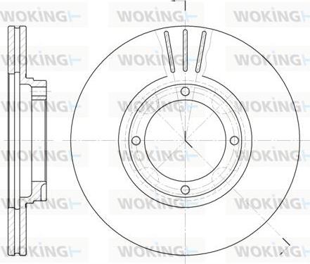 Woking D6374.10 - Brake Disc autospares.lv