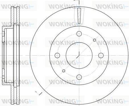 Woking D6376.10 - Brake Disc autospares.lv