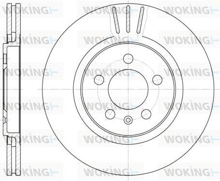 Woking D6293.10 - Brake Disc autospares.lv