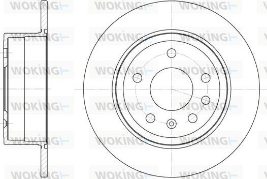 Woking D6249.00 - Brake Disc autospares.lv