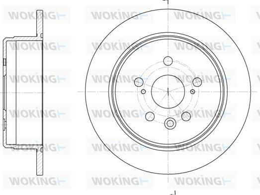 Woking D6245.00 - Brake Disc autospares.lv