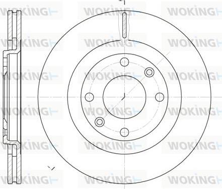 Woking D6240.10 - Brake Disc autospares.lv