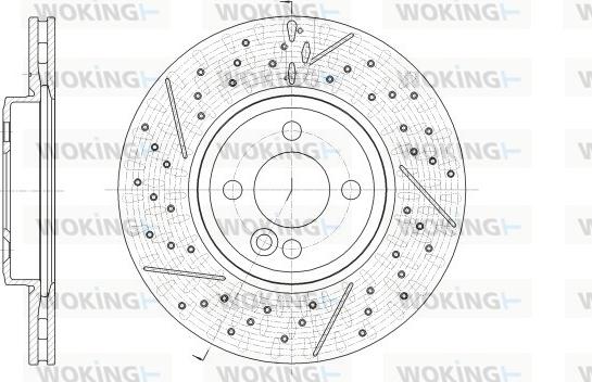 Woking D62543.10 - Brake Disc autospares.lv