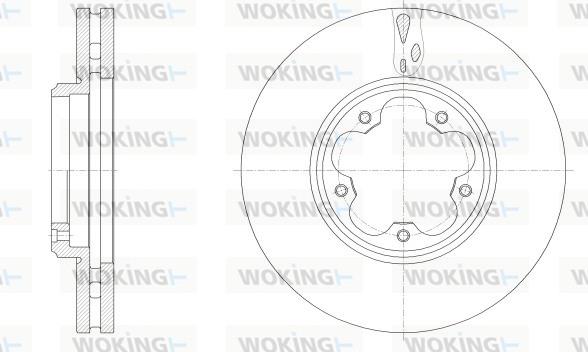 Woking D62547.10 - Brake Disc autospares.lv