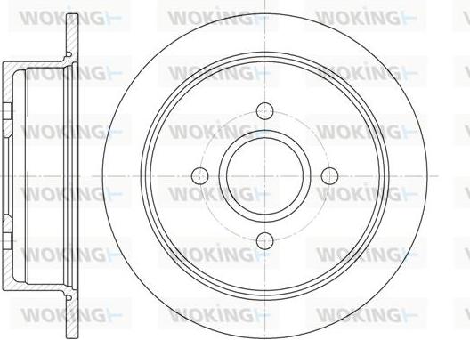 Woking D6250.00 - Brake Disc autospares.lv