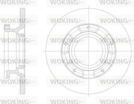 Woking D62534.00 - Brake Disc autospares.lv