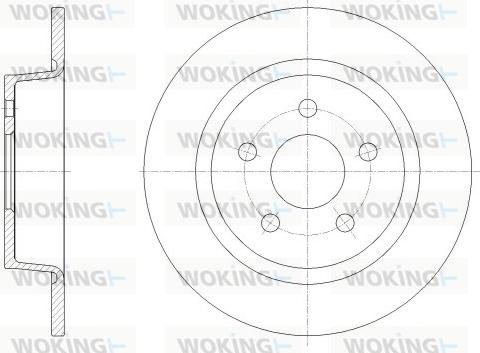 Woking D62520.00 - Brake Disc autospares.lv