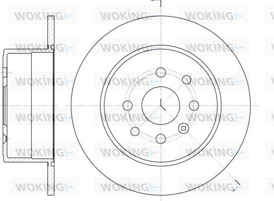 Woking D6252.00 - Brake Disc autospares.lv