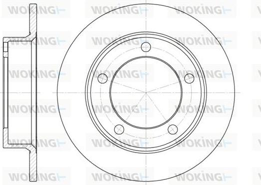 Woking D6257.00 - Brake Disc autospares.lv