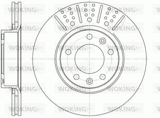 Woking D6265.10 - Brake Disc autospares.lv