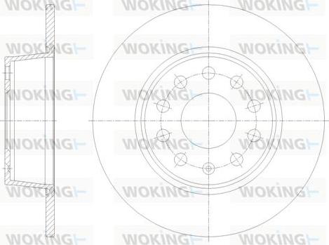 Woking D62098.00 - Brake Disc autospares.lv