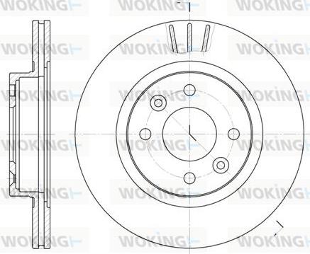 Woking D6204.10 - Brake Disc autospares.lv