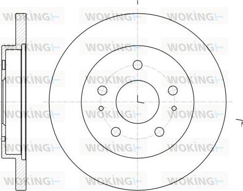 Woking D62048.00 - Brake Disc autospares.lv