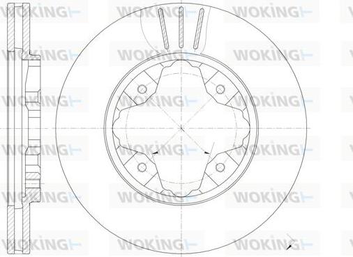 Woking D6205.10 - Brake Disc autospares.lv