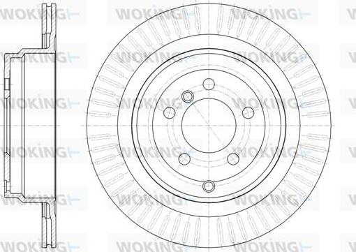 Woking D62064.10 - Brake Disc autospares.lv