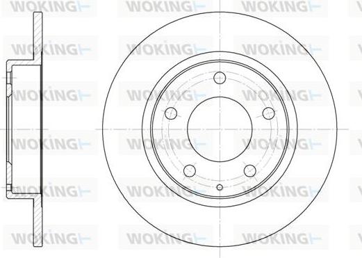 Woking D6206.00 - Brake Disc autospares.lv