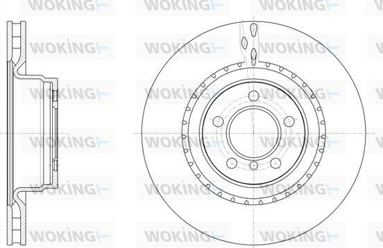 Woking D62063.10 - Brake Disc autospares.lv