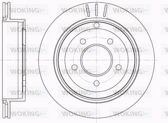 Woking D62006.10 - Brake Disc autospares.lv