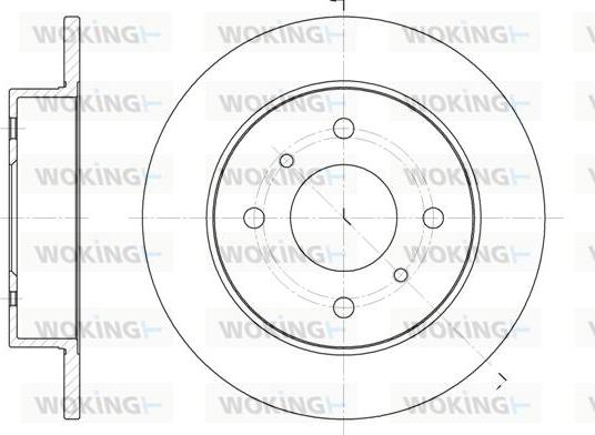 Woking D6200.00 - Brake Disc autospares.lv