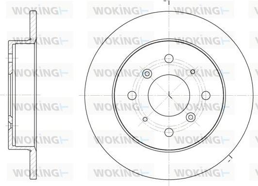 Woking D6208.00 - Brake Disc autospares.lv