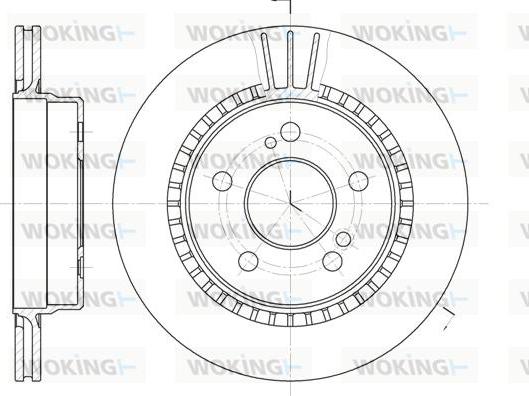 Woking D62036.10 - Brake Disc autospares.lv