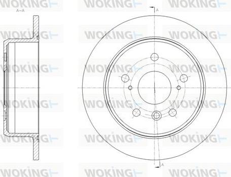 Woking D62033.00 - Brake Disc autospares.lv