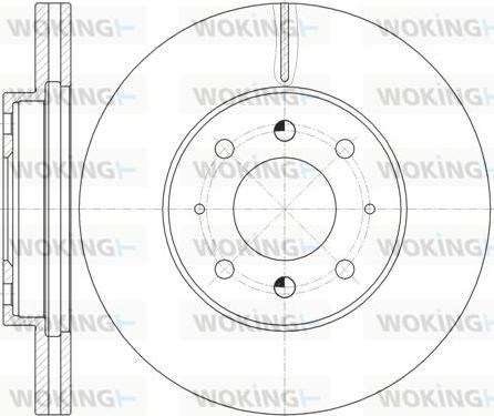 Woking D62032.10 - Brake Disc autospares.lv