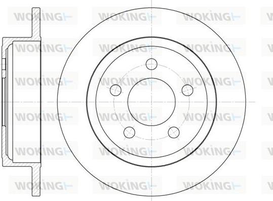 Woking D62029.00 - Brake Disc autospares.lv