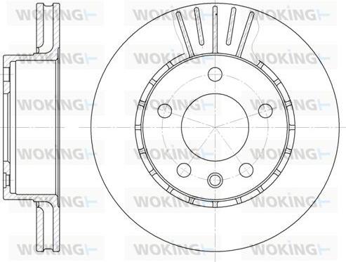 Woking D6202.10 - Brake Disc autospares.lv