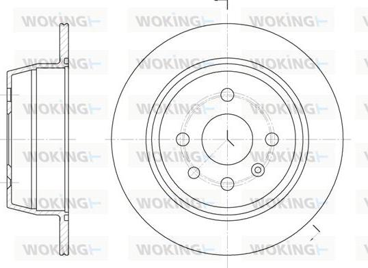 Woking D6207.00 - Brake Disc autospares.lv