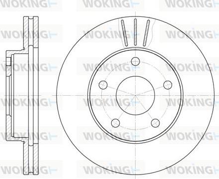 Woking D6214.10 - Brake Disc autospares.lv