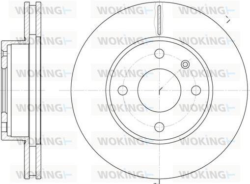 Woking D6215.10 - Brake Disc autospares.lv