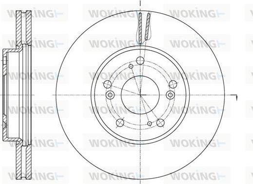 Woking D62107.10 - Brake Disc autospares.lv