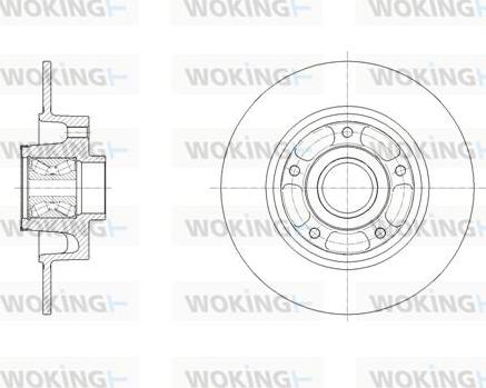 Woking D62138.00 - Brake Disc autospares.lv