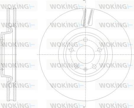 Woking D62133.10 - Brake Disc autospares.lv