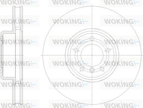 Woking D62126.10 - Brake Disc autospares.lv