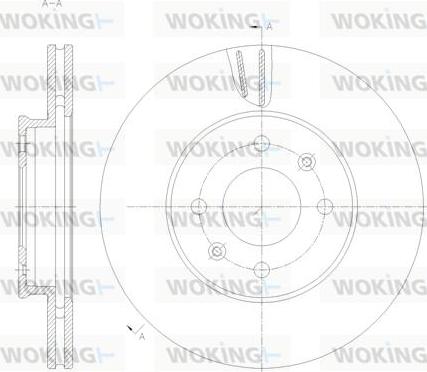 Woking D62121.10 - Brake Disc autospares.lv