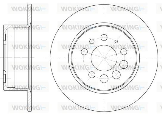 Woking D6283.00 - Brake Disc autospares.lv