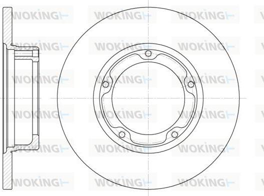 Woking D6282.00 - Brake Disc autospares.lv