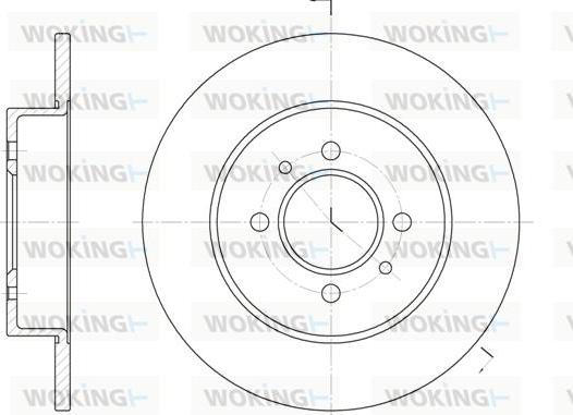 Woking D6239.00 - Brake Disc autospares.lv