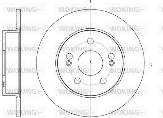 Woking D6239.01 - Brake Disc autospares.lv