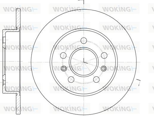 Woking D6239.02 - Brake Disc autospares.lv