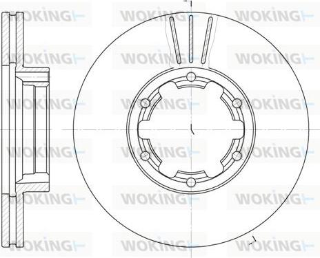 Woking D6234.10 - Brake Disc autospares.lv