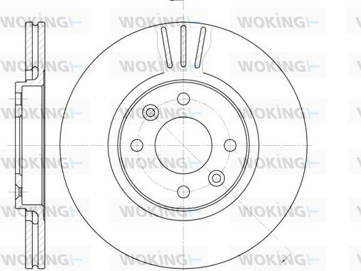 Woking D6236.10 - Brake Disc autospares.lv