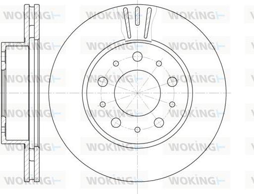 Woking D6231.10 - Brake Disc autospares.lv