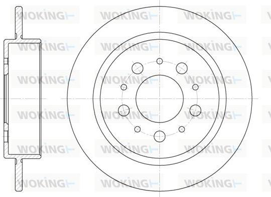 Woking D6238.00 - Brake Disc autospares.lv