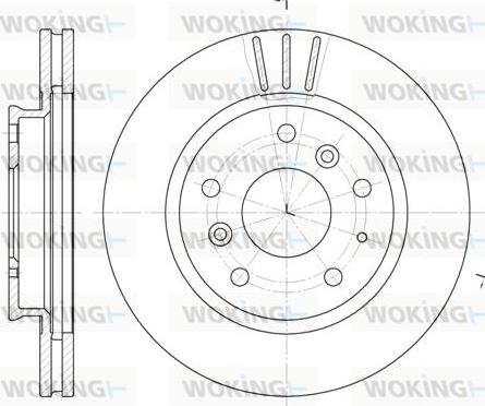 Woking D6237.10 - Brake Disc autospares.lv