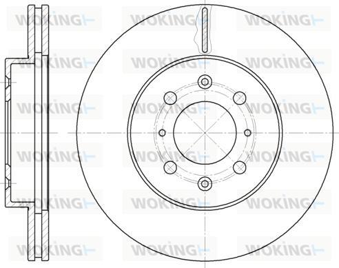 Woking D6224.10 - Brake Disc autospares.lv