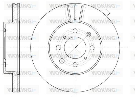 Woking D6226.10 - Brake Disc autospares.lv