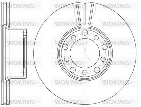 Woking D6274.10 - Brake Disc autospares.lv